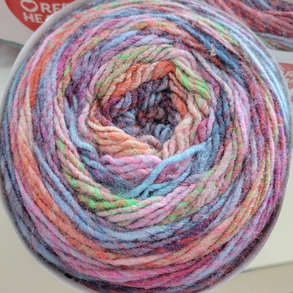 Red Heart Roll With It Sparkle and Melange Yarn - Picture 2 of 8